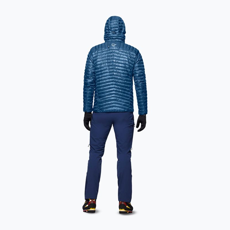 Vyriška pūsta striukė Norrona Trollveggen Down800 Super Light Hood dark blue 2
