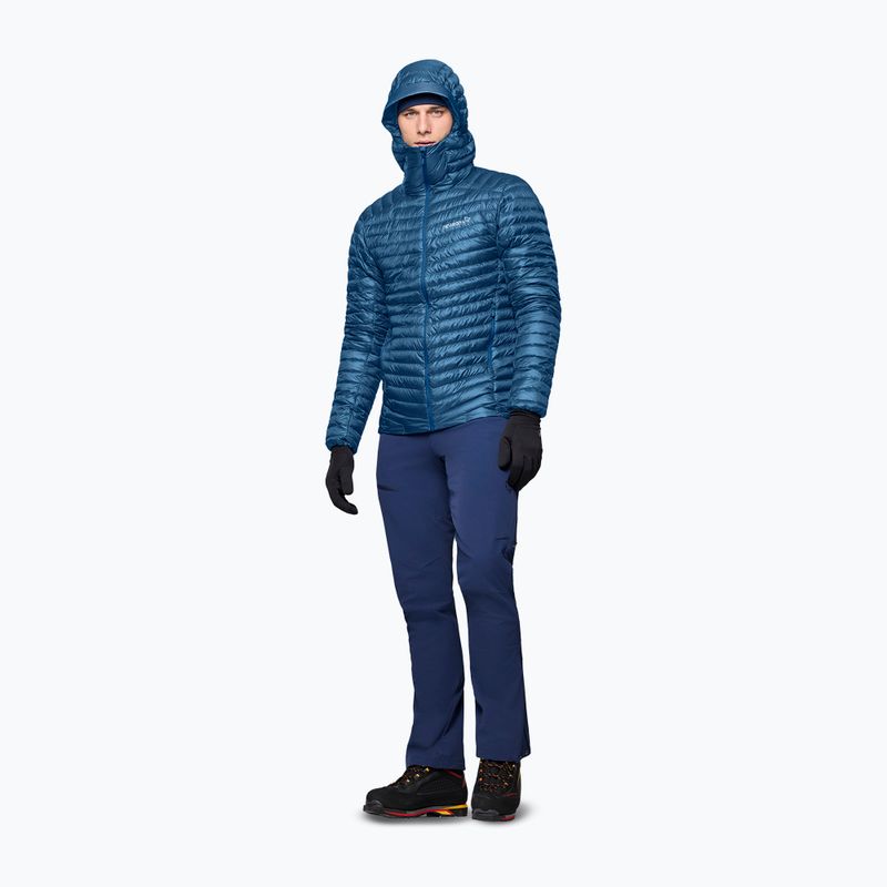 Vyriška pūsta striukė Norrona Trollveggen Down800 Super Light Hood dark blue 3