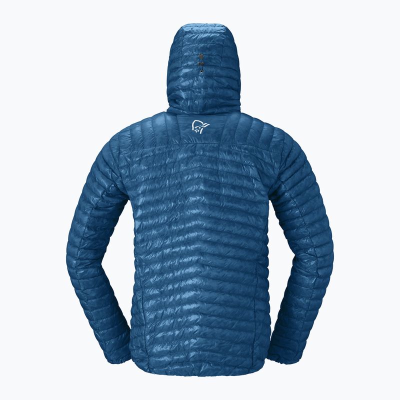 Vyriška pūsta striukė Norrona Trollveggen Down800 Super Light Hood dark blue 6