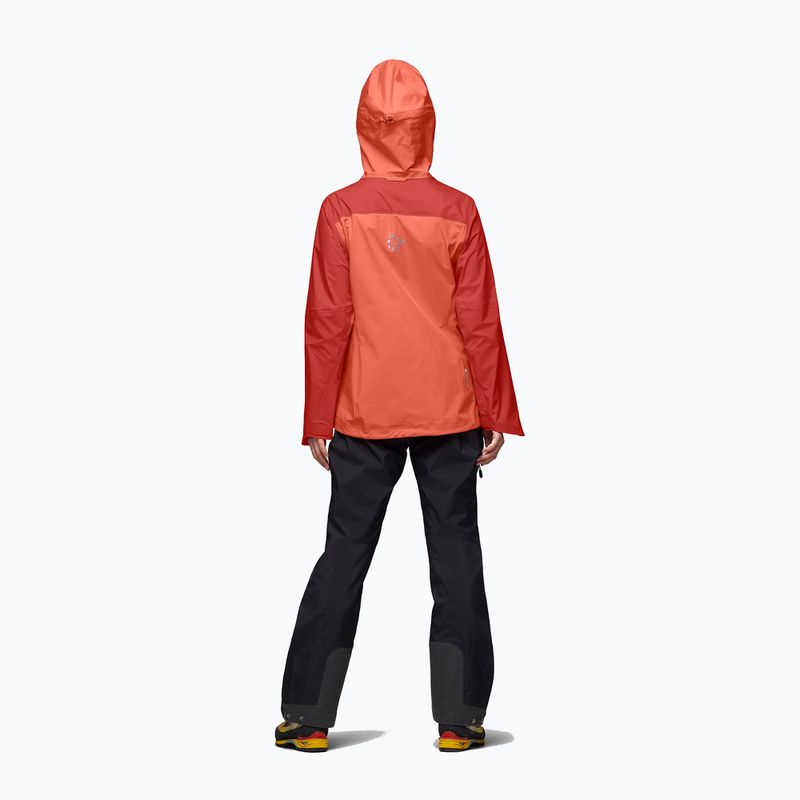 Moteriškas lietaus paltas NORRONA Falketind Gore-Tex deep sea coral/baked apple 3