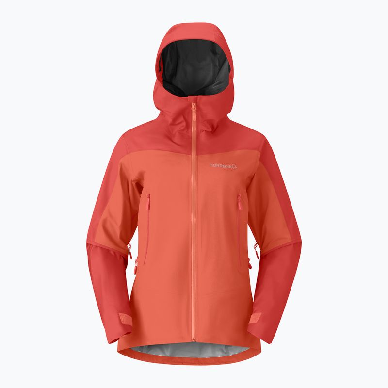 Moteriškas lietaus paltas NORRONA Falketind Gore-Tex deep sea coral/baked apple 5