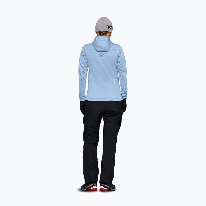 Moteriškas žygio džemperis NORRONA Falketind Warm2 Stretch Hood cashmere blue/allure 3