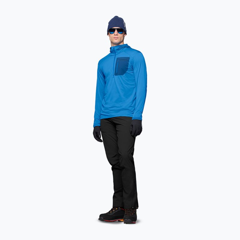 Vyriškas žygio džemperis NORRONA Falketind Warm1 Hood brilliant blue/dark blue 2
