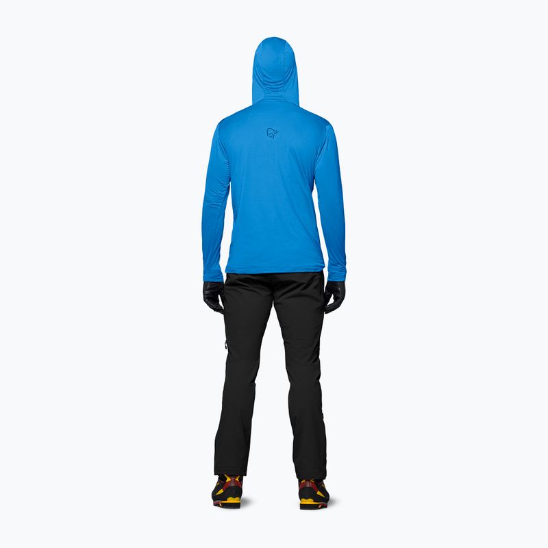 Vyriškas žygio džemperis NORRONA Falketind Warm1 Hood brilliant blue/dark blue 3