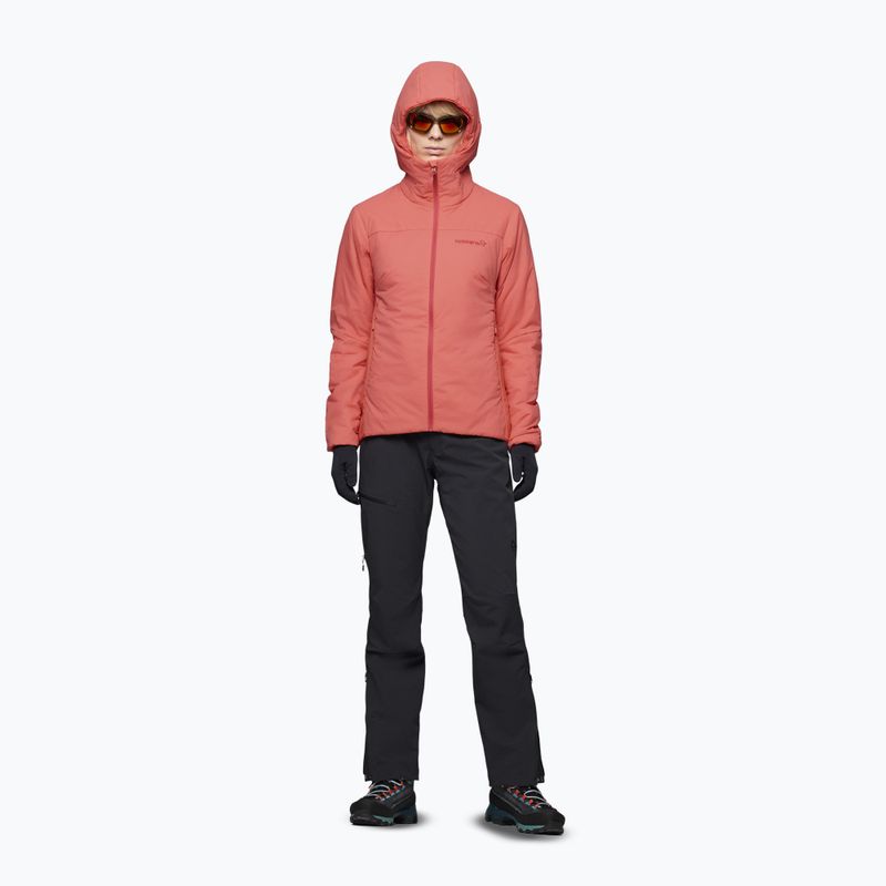 Moteriška šilta striukė NORRONA Femund Thermo60 Zip Hood deep sea coral 2