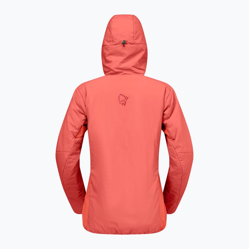 Moteriška šilta striukė NORRONA Femund Thermo60 Zip Hood deep sea coral 6