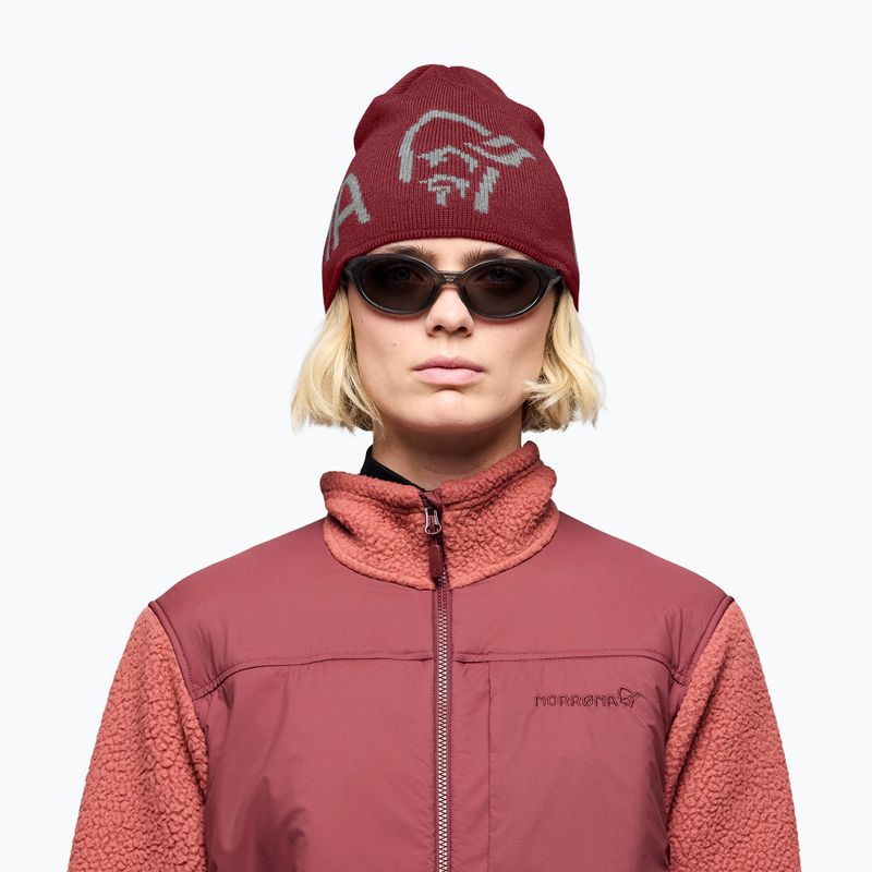 Žieminė kepurė NORRONA MerinoUll Logo Beanie port 2