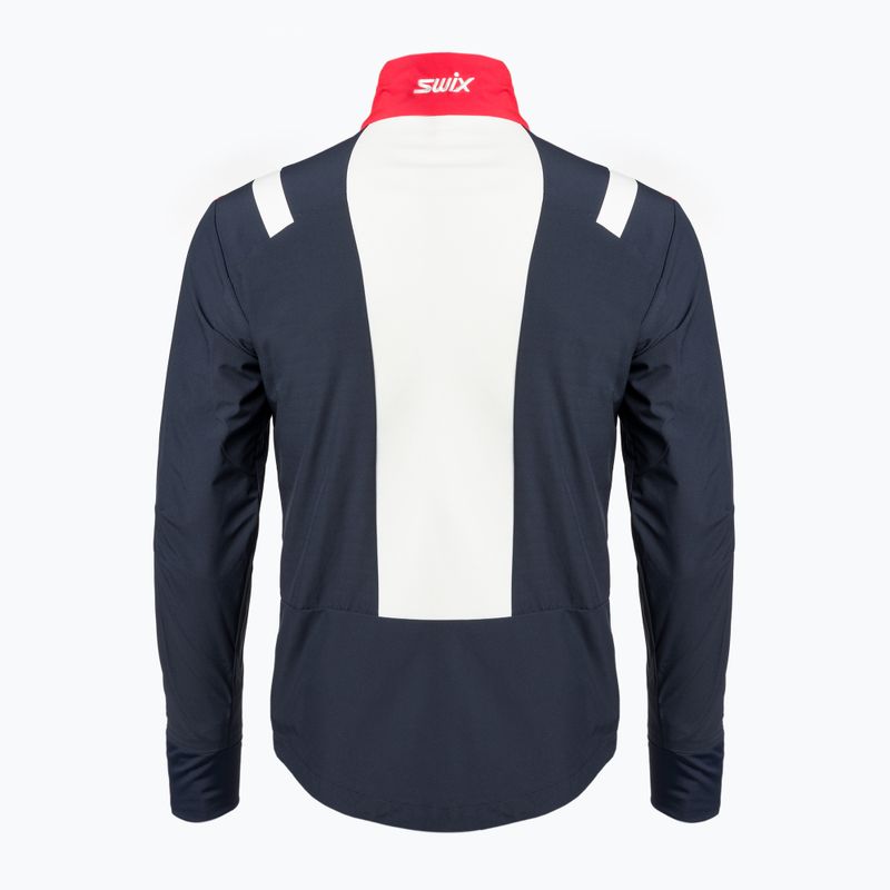 Swix Infinity vyriška slidinėjimo striukė tamsiai mėlyna ir raudona 15241-75101 2
