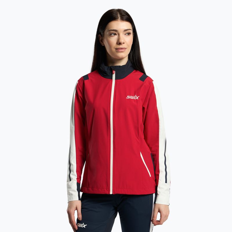 Moteriška slidinėjimo striukė Swix Infinity raudona 15246-99990