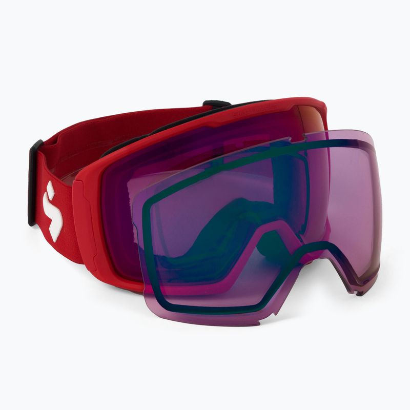 Sweet Protection slidinėjimo akiniai Clockwork WC MAX RIG Reflect BLI rig bixbite rig l amethyst/matte f red/red 852066