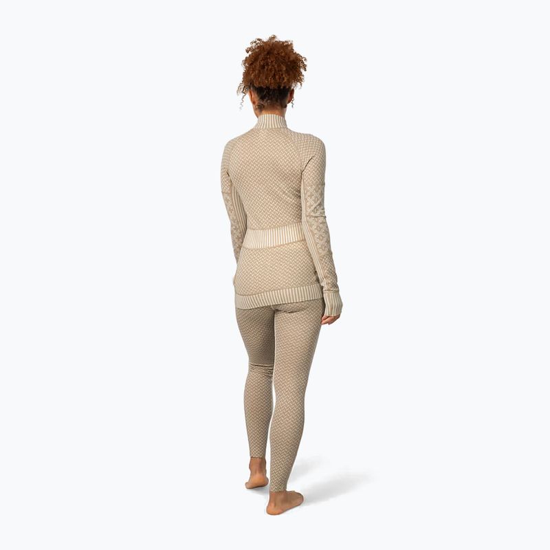 Moteriškas termo džemperis KARI TRAA Smekker Half Zip mocha 2
