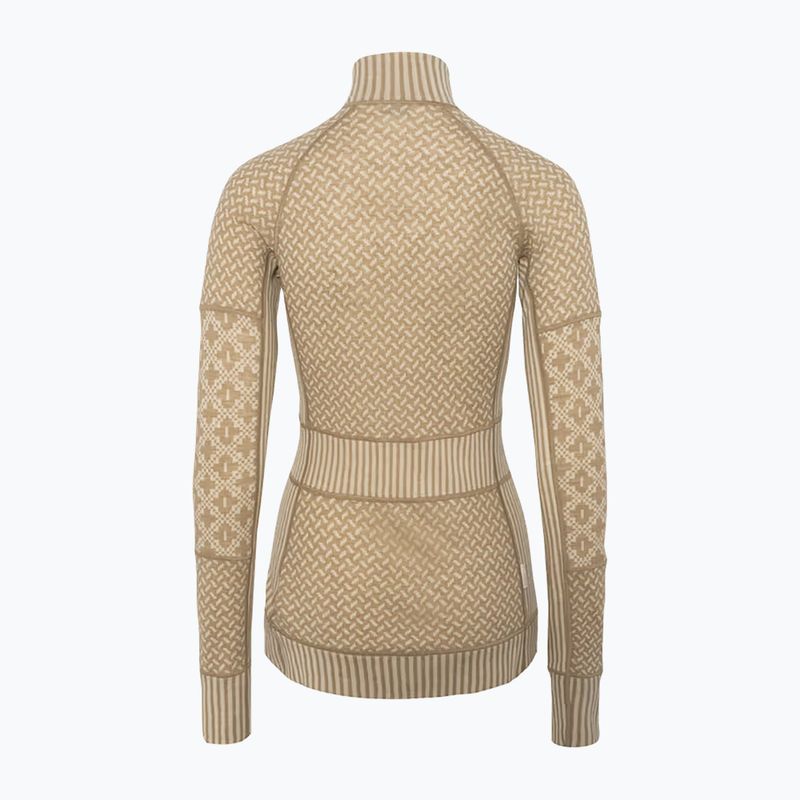 Moteriškas termo džemperis KARI TRAA Smekker Half Zip mocha 4