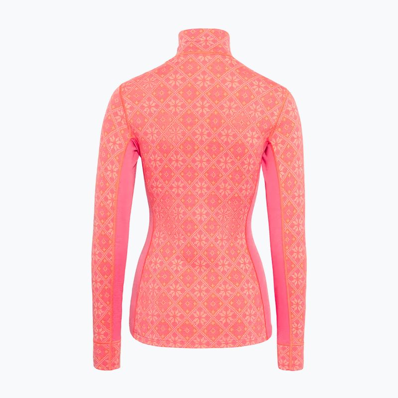 Moteriškas termo džemperis KARI TRAA Rose Half Zip bubblegum 2