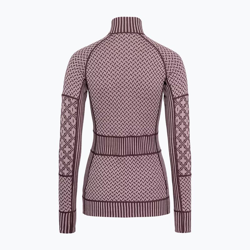 Moteriškas termo džemperis KARI TRAA Smekker Half Zip cocoa powder 5