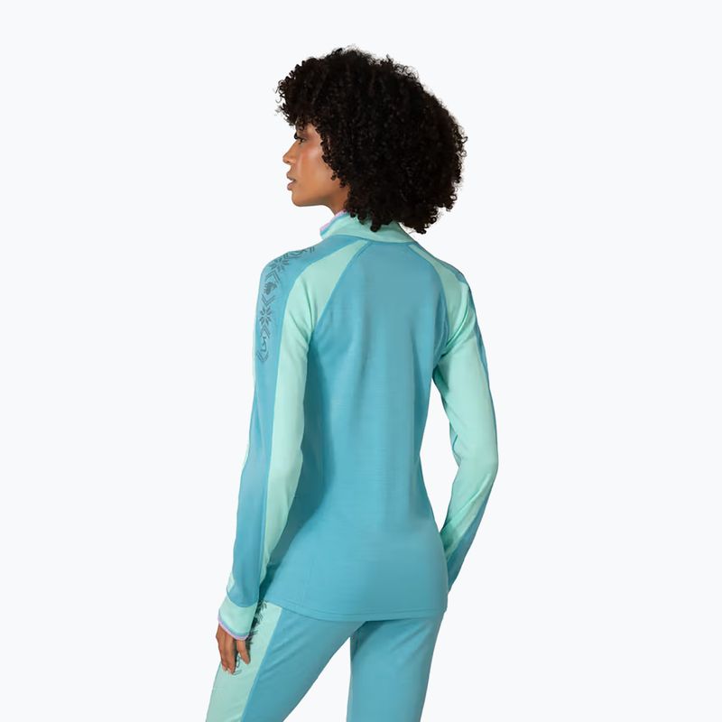 Moteriškas termo džemperis KARI TRAA Mila Half Zip blue lagoon 3
