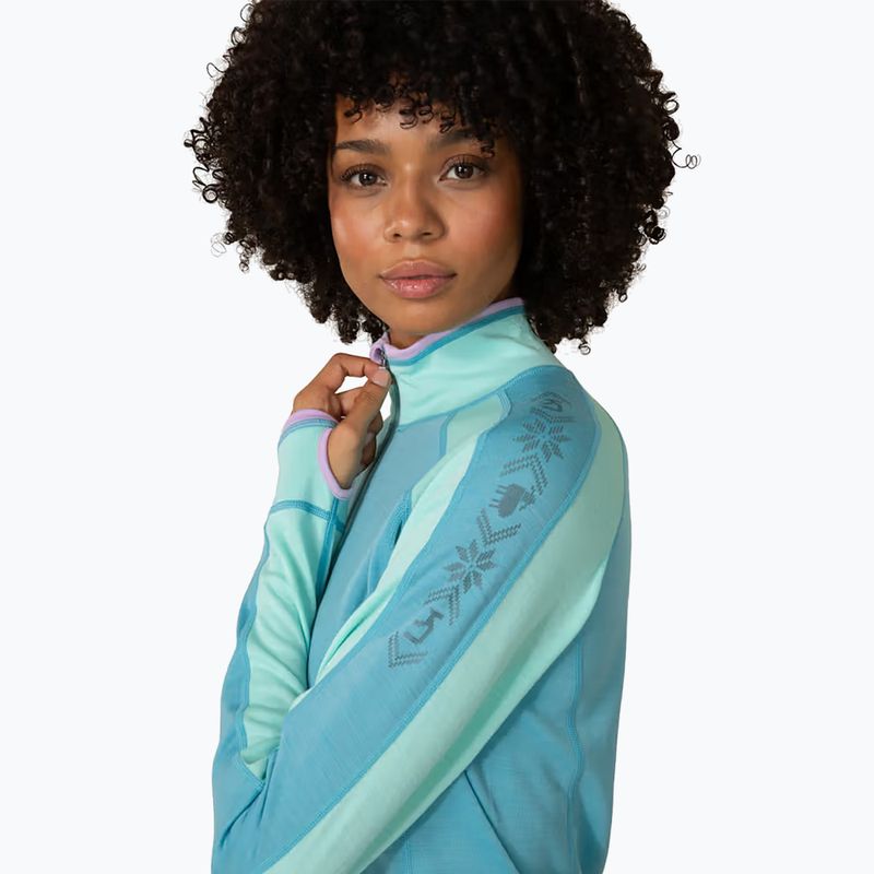 Moteriškas termo džemperis KARI TRAA Mila Half Zip blue lagoon 4