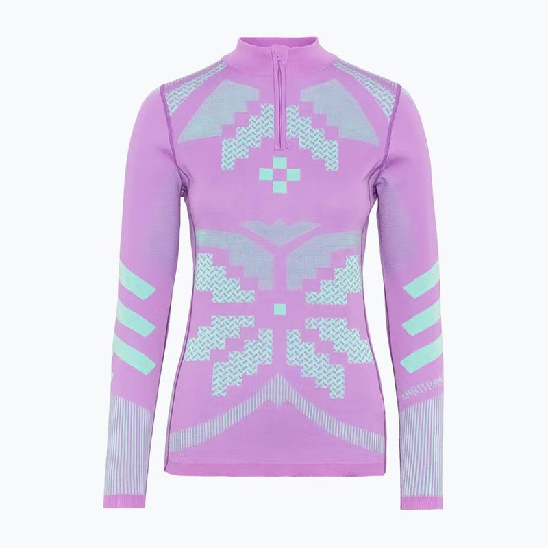Moteriškas termo džemperis KARI TRAA Faith Half Zip violet 4