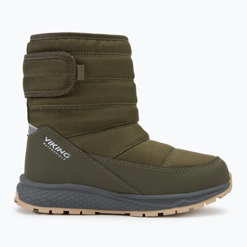 Vaikiški sniego batai Viking Footwear Equip Warm Waterproof 1V Pull On olive 2