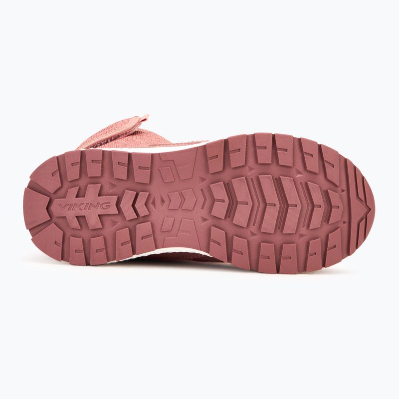 Vaikiški sniego batai Viking Footwear Equip Warm Waterproof 1V Pull On pink 4