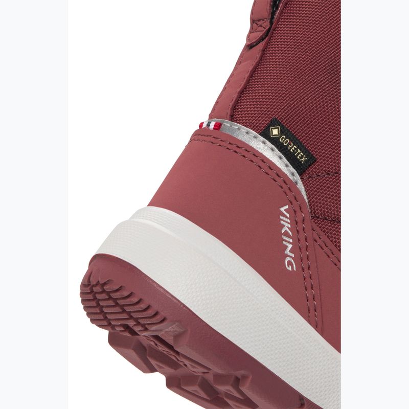 Viking Footwear Toasty Warm GTX Zip tamsiai rožinės spalvos sniego batai 6