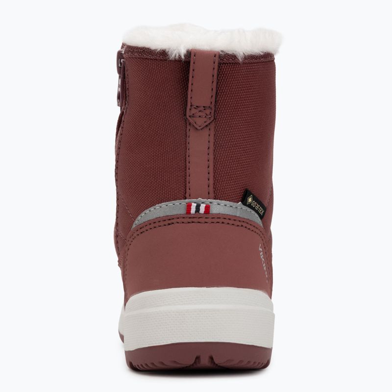 Viking Footwear Toasty Warm GTX Zip tamsiai rožinės spalvos sniego batai 6