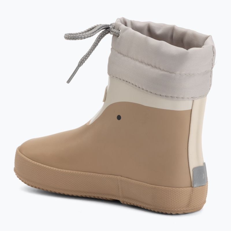Vaikiški guminiai batai Viking Alv Barefoot Paw Print beige 3