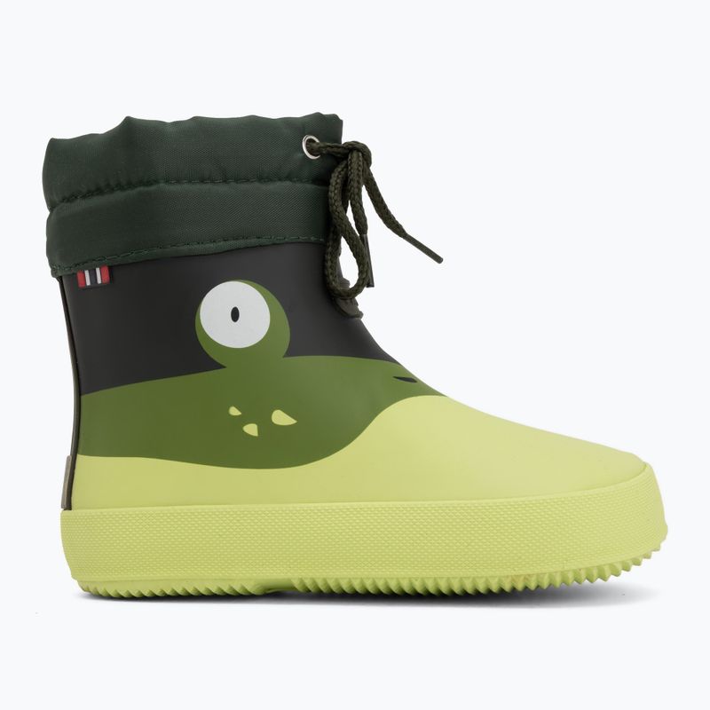 Vaikiški guminiai batai Viking Footwear Alv Barefoot Paw Print šviesiai žali/žali 2