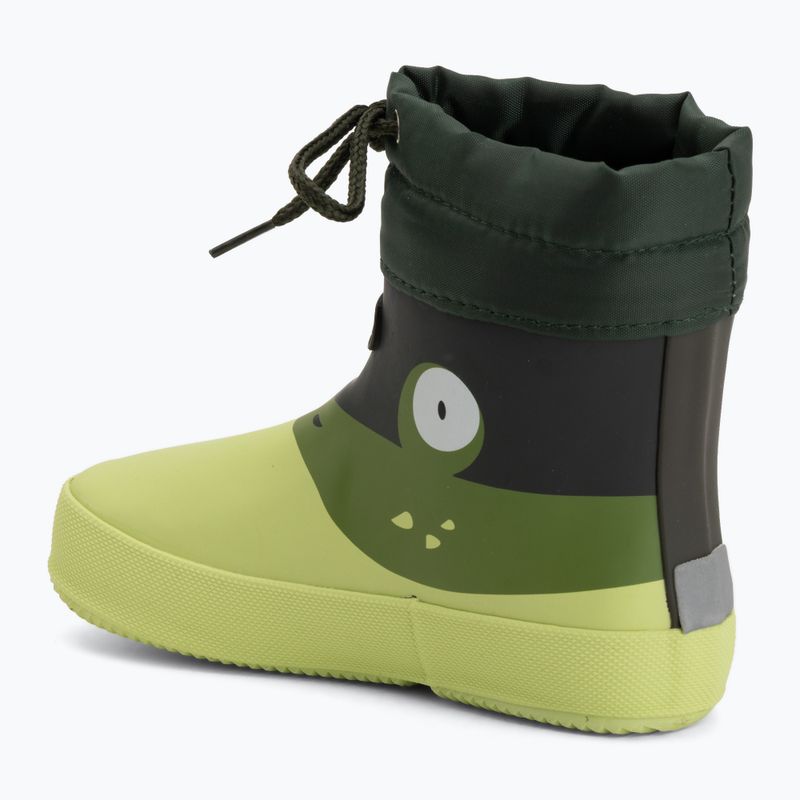 Vaikiški guminiai batai Viking Footwear Alv Barefoot Paw Print šviesiai žali/žali 3