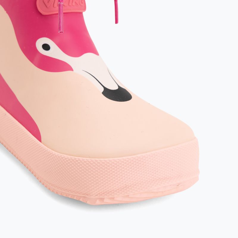 Vaikiški guminiai batai Viking Alv Barefoot Paw Print light pink/magenta 7