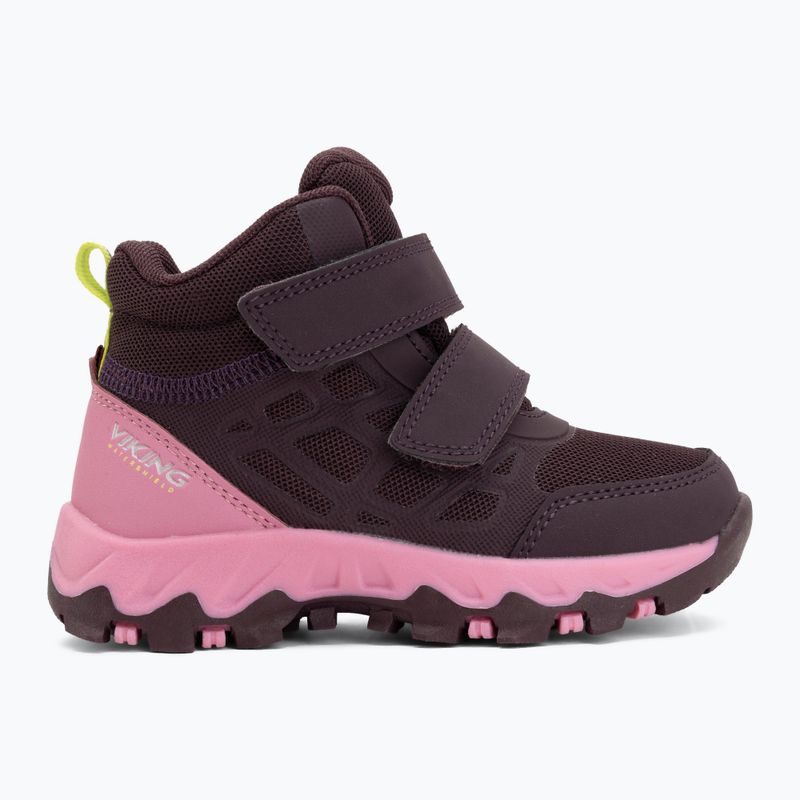 Vaikiški batai Viking Footwear Track Mid 2V Waterproof slyvų/multi spalvų 2