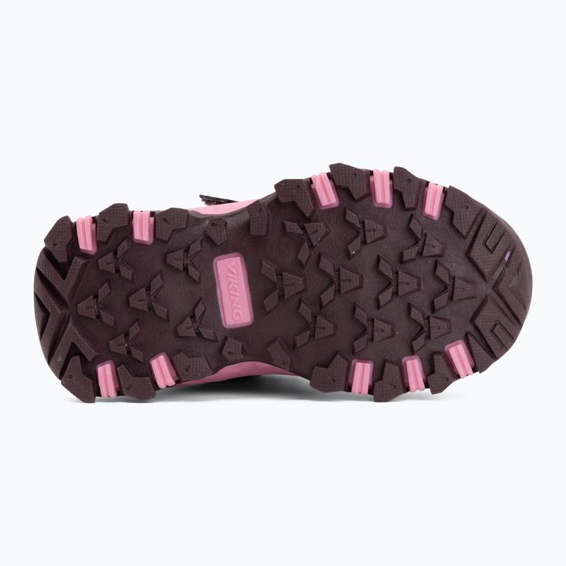 Vaikiški batai Viking Footwear Track Mid 2V Waterproof slyvų/multi spalvų 4