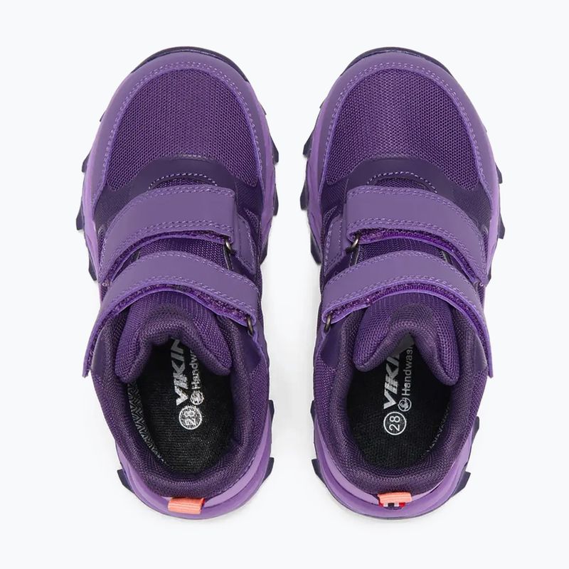 Vaikiški batai Viking Track Mid 2V Waterproof plum/multi 5