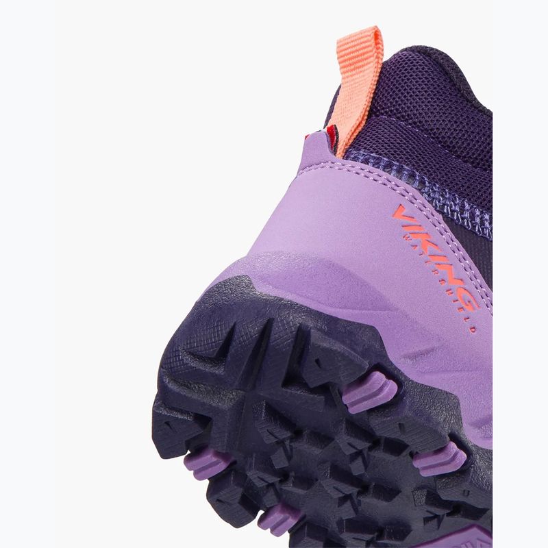 Vaikiški batai Viking Track Mid 2V Waterproof plum/multi 6