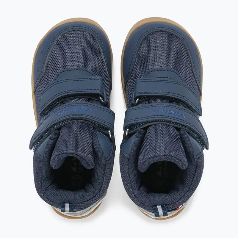 Vaikiški barefoot batai Viking Footwear Alv Barefoot Mid 2V Waterproof tamsiai mėlyni 13