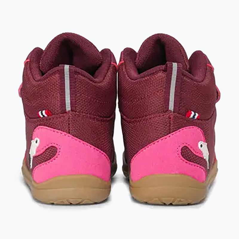Vaikiški barefoot batai Viking Footwear Alv Barefoot Mid 2V Waterproof bordo spalvos 11