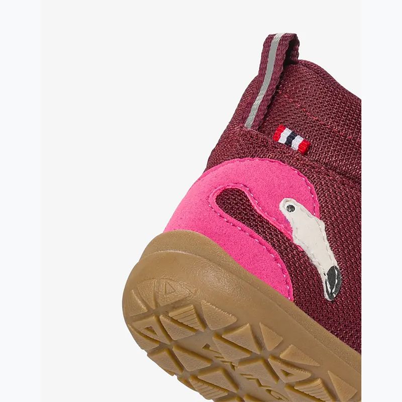 Vaikiški barefoot batai Viking Footwear Alv Barefoot Mid 2V Waterproof bordo spalvos 14