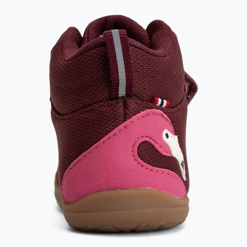 Vaikiški barefoot batai Viking Alv Barefoot Mid 2V Waterproof burgundy 6