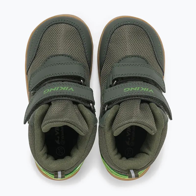 Vaikiški barefoot batai Viking Footwear Alv Barefoot Mid 2V Waterproof pušies spalvos 13