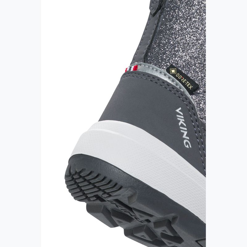 Vaikiški sniego batai Viking Footwear Toasty Glitter Warm Gore-Tex Zip dark grey 6