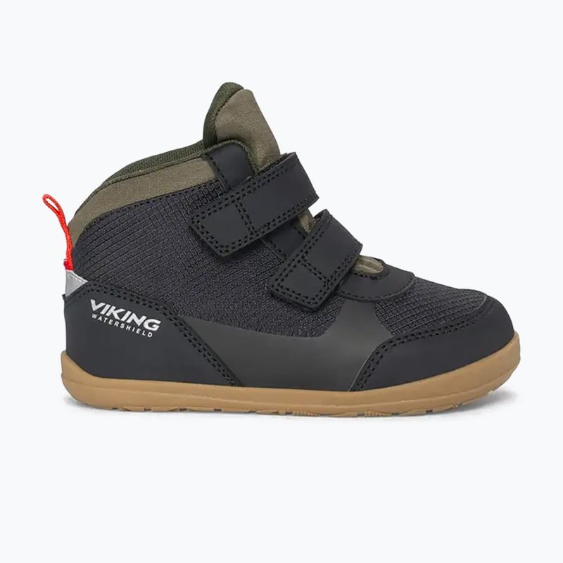 Vaikiški barefoot batai Viking Footwear Aspen Barefoot Mid 2V Waterproof juodi 8
