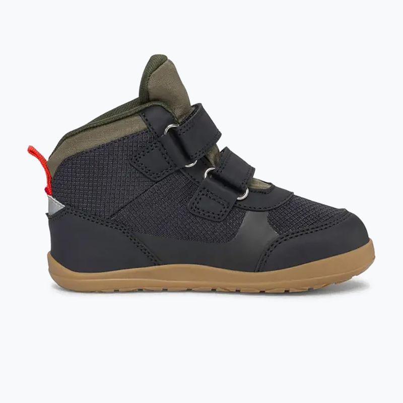 Vaikiški barefoot batai Viking Footwear Aspen Barefoot Mid 2V Waterproof juodi 9