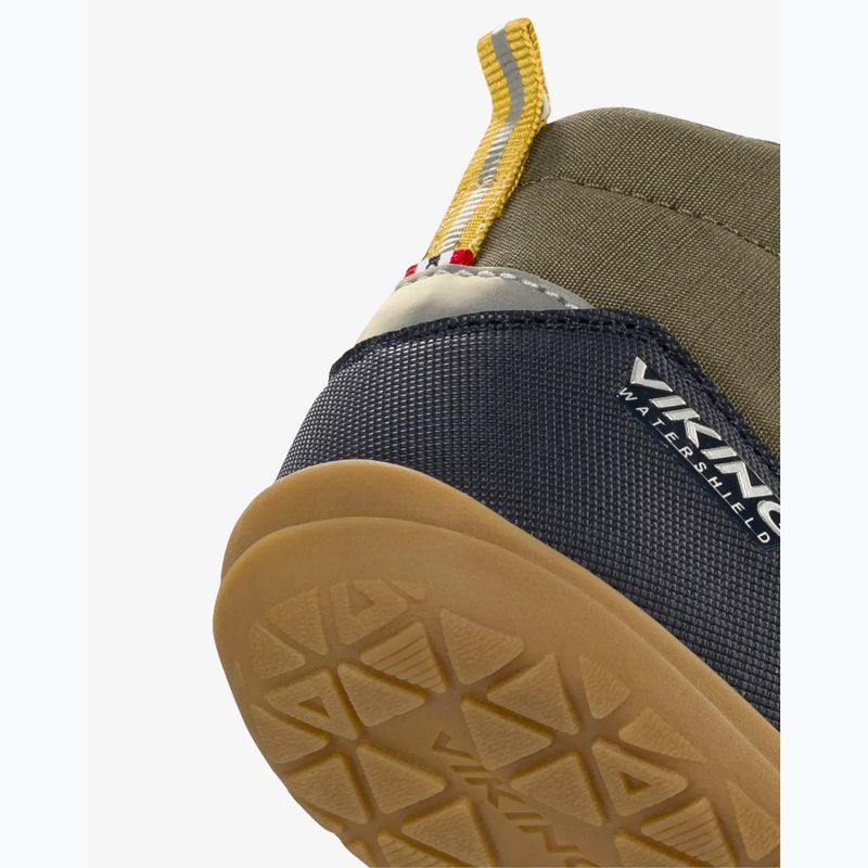 Vaikiški barefoot batai Viking Footwear Birch Barefoot Mid 1V Waterproof tamsiai mėlyni/alyvuogių spalvos 13