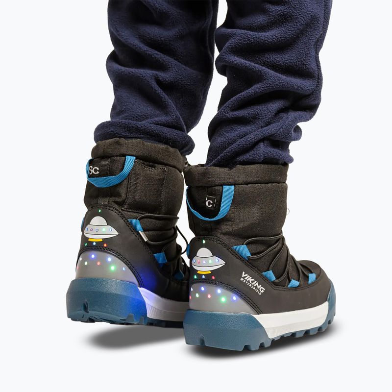 Vaikiški sniego batai Viking Footwear Spaceship Warm SC Waterproof black/dark blue 11