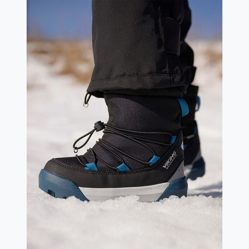 Vaikiški sniego batai Viking Footwear Spaceship Warm SC Waterproof black/dark blue 12