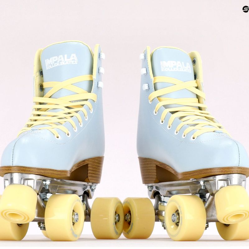 Moteriškos ratukinės pačiūžos IMPALA Quad Skate sky blue yellow 12