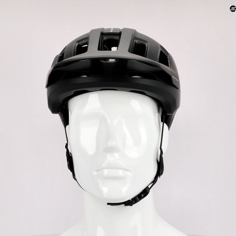 POC Axion Race MIPS dviratininko šalmas uranium black matt/hydrogen white 11