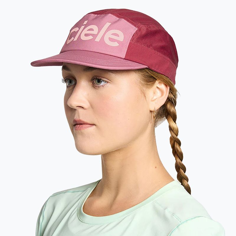 Kepuraitė su snapeliu Ciele Athletics GOCap Comp Century deco rose/merlot 5