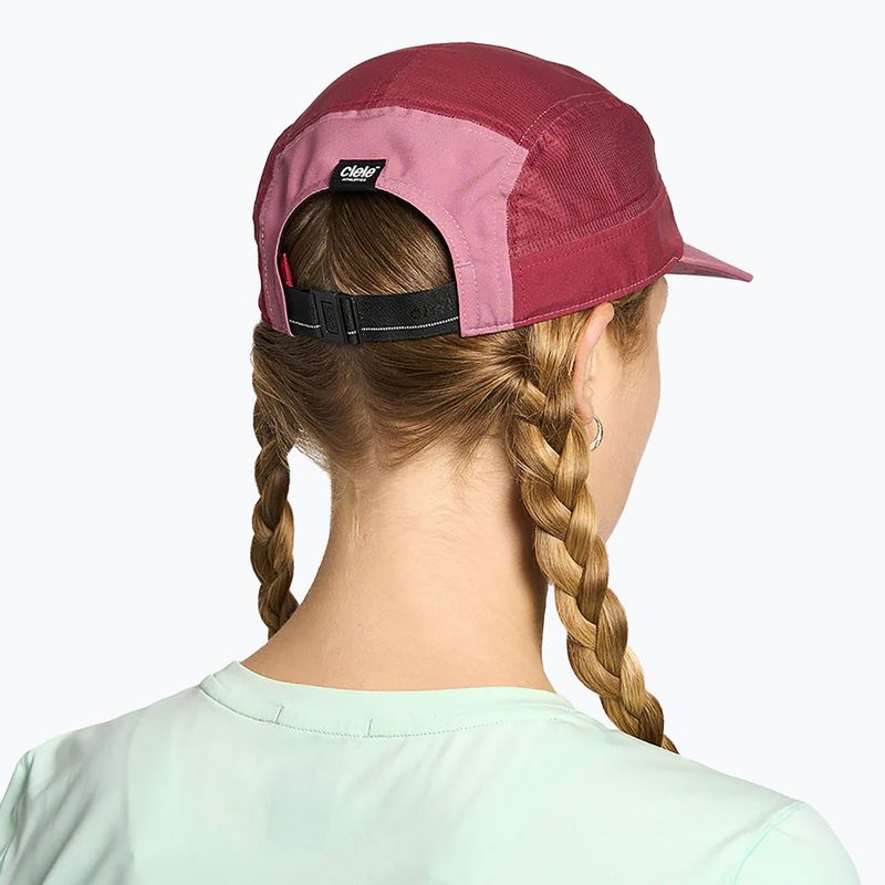 Kepuraitė su snapeliu Ciele Athletics GOCap Comp Century deco rose/merlot 6