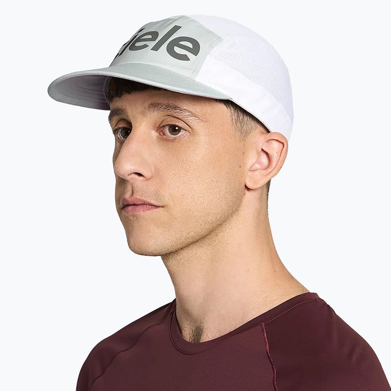 Kepuraitė su snapeliu Ciele Athletics GOCap Comp Century light grey/white 6