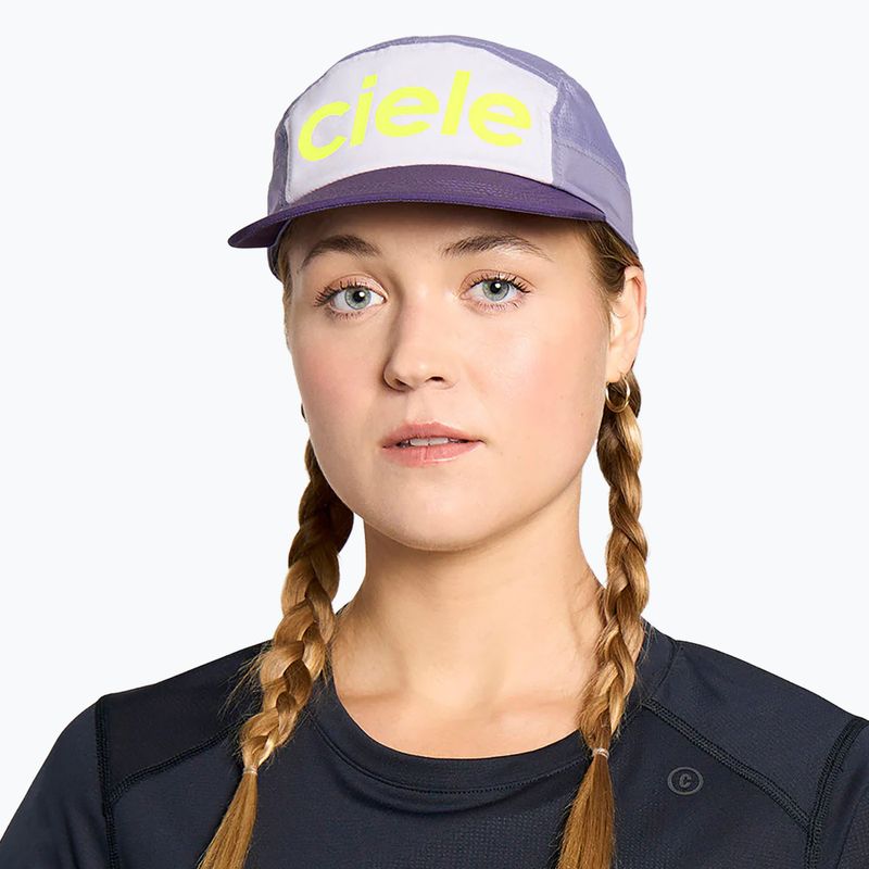 Kepuraitė su snapeliu Ciele Athletics GOCap Comp Century misty life/light grape 4
